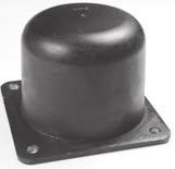 Anslagsbuffertar - Typ BS 6 ANSLAGSBUFFERTAR TYP BS Anslagsbuffertar är enkla och billiga metoder att absorbera chockkrafter och vibrationer.