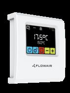 SYNERGIEFFEKTER FLOWAIR SYSTEM erbjuder ett komplett system för värme och ventilation som är integrerade med en T-box controller.