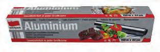 5,49 ALUMINIUMFOLIE 44 cm x 150 m, Standard 11 my Großrolle