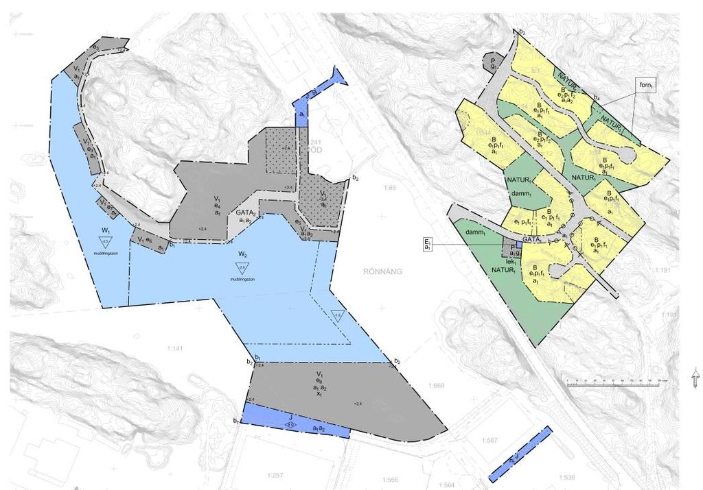 En gång- och cykelled planeras längs Stansviksvägen. Denna utbyggnad utreds separat av Trafikverket i ny vägplan. Kommunala ledningar för vatten och avlopp finns inom planområdet.