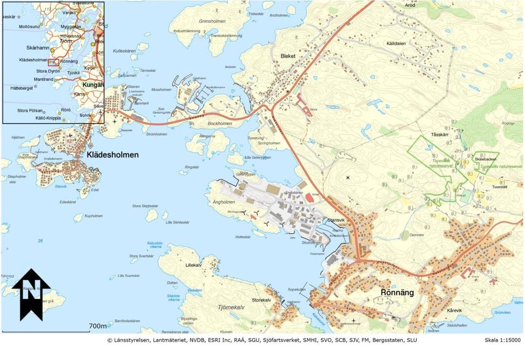 Den västra delen av planområdet avser anläggning av småbåtshamnen.