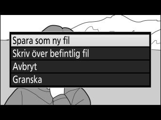 9 Spara kopian. Markera Spara som ny fil och tryck på J för att spara kopian till en ny fil.