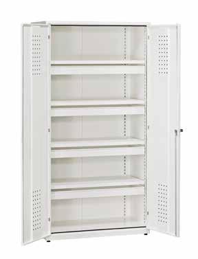 kg White RAL 9010 Environmental Cabinet with Ventilation And Glass Doors Miljöskåp Ventilerat