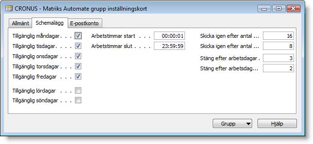 grupper såsom ORDER, EKONOMI,