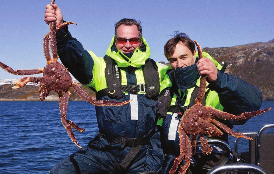 Bland rorbuerna och de ikoniska torkställningarna för fisk, upplever vi fiskebyns atmosfär, med havet på ena sidan och Lofotens spektakulära fjäll på andra.