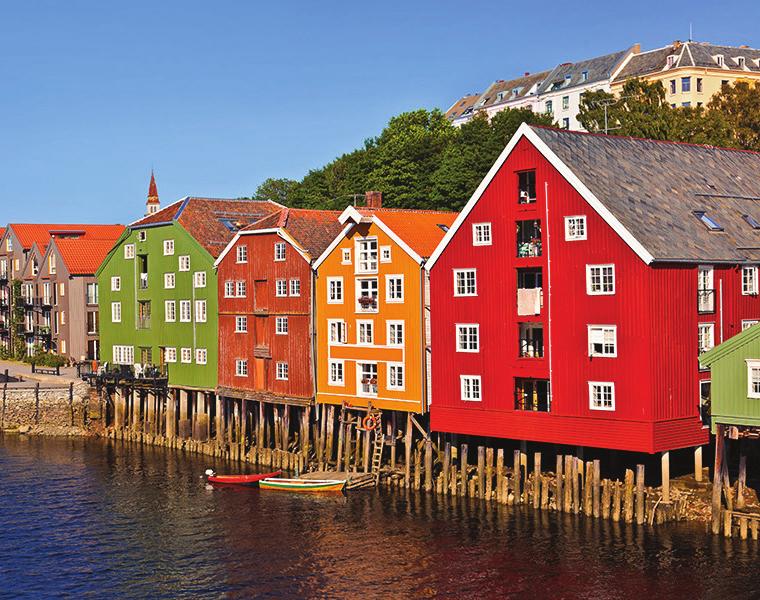 Dag 6 18 september Hamnar idag: Trondheim, Kristiansund, Molde, Ålesund Tidig morgon ankommer vi till den gamla kungliga staden Trondheim och här har vi vår tredje utflykt där vi få se alla