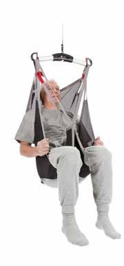 FlexibleSling är utformad för användning i de vanligaste lyftsituationerna, till exempel vid sittande överflyttning mellan säng och rullstol, och speciellt för brukare som har felställningar och som