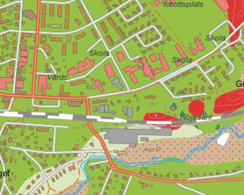 Kv. Hyvlaren, Vårgårda kommun Kompletterande miljöteknisk undersökning Rapport 181206 3.1 Topografi och geologi Undersökningsområdet är relativt plant och sluttar svagt från öster mot väster.