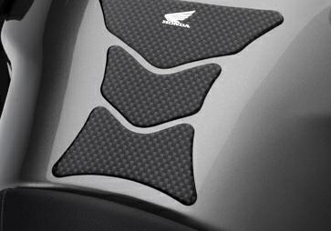 Tankpad "Hondavinge" Tank pad i karbon imitation med Honda vinge i