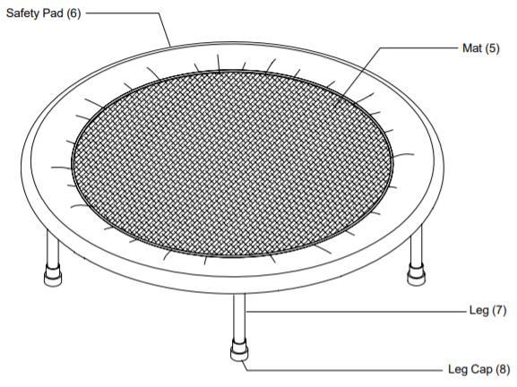 INNAN DU BÖRJAR Tack för att du har valt FOLDING TRAMPOLINE. Vi är stolta över att producera denna kvalitetsprodukt och vi hoppas att den kommer att ge många timmars bra träning för att.