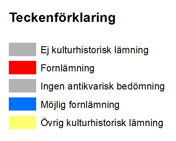 fornlämningar utmarkerade (KMR).