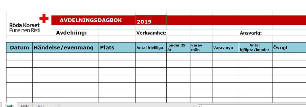 Avdelningsdagbok genast från början