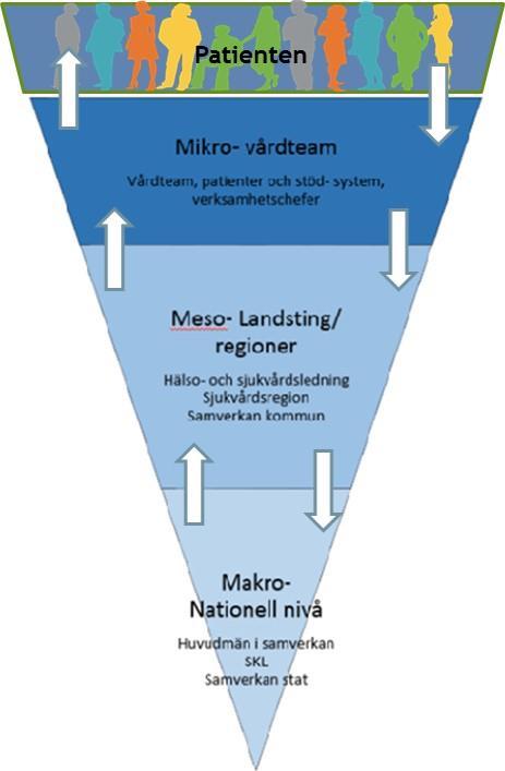 2017-02-23 7 (25) Samspel i en ökad kunskapsstyrning Hälso- och sjukvården är en komplex, kunskapsintensiv och multiprofessionell miljö vilket har stor betydelse inte minst för ledning och styrning.