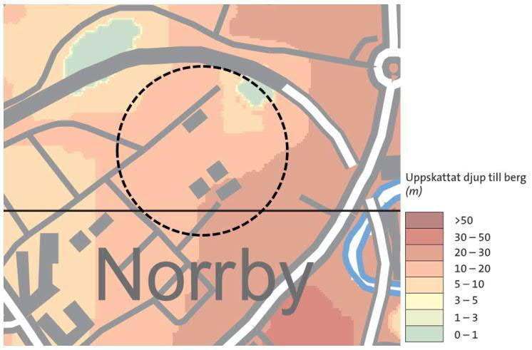 Största tillåtna hastighet i kurvan förbi planområdet är 60 km/h i både nuläget och prognosår för båda tågslagen.