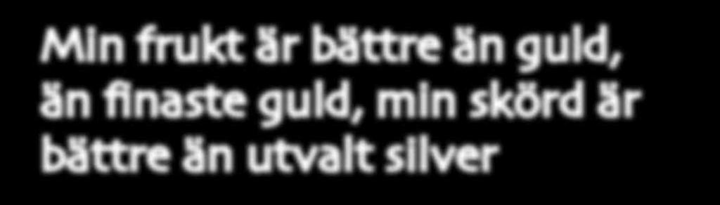 än utvalt silver - Ords.