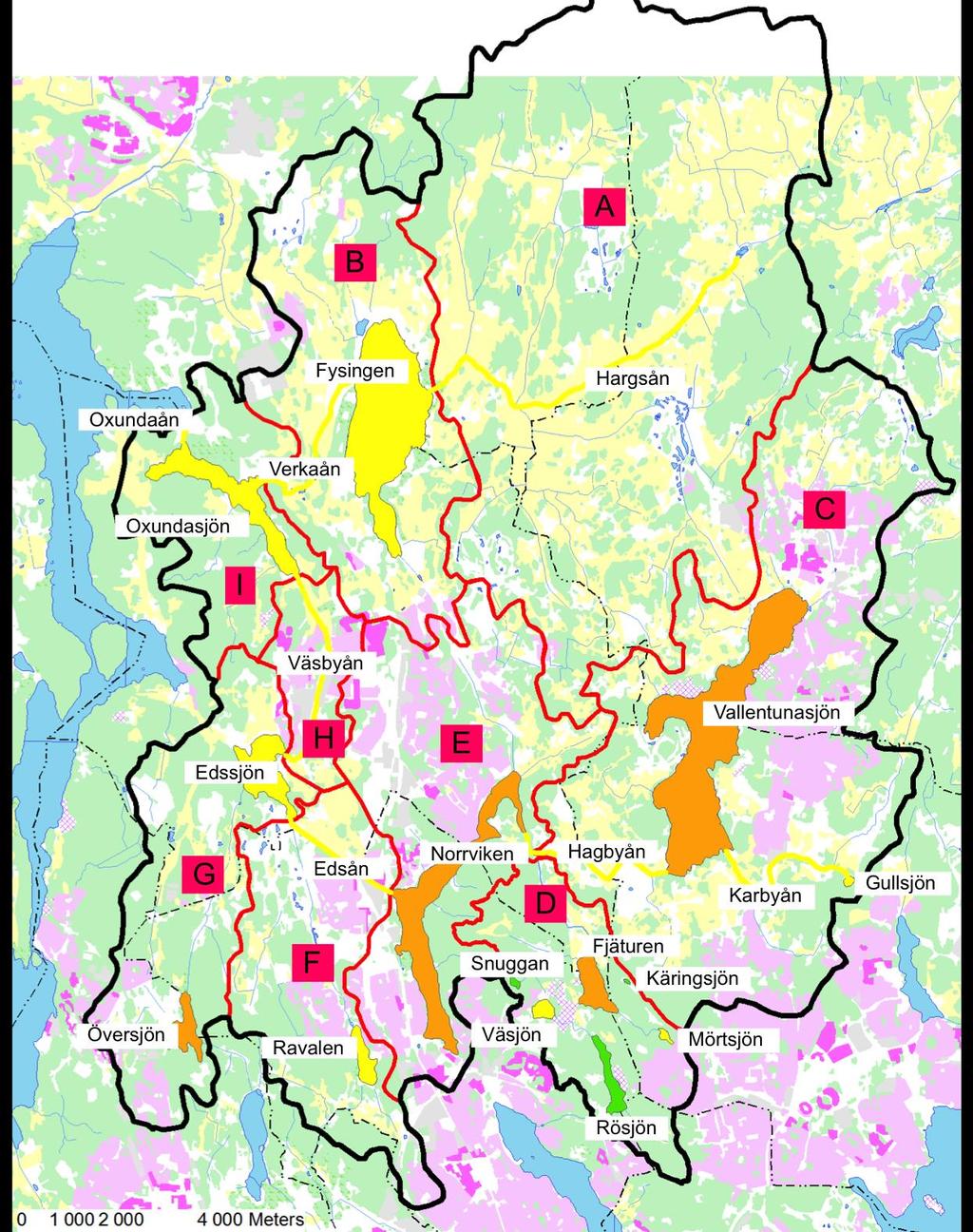 status åns avrinningsområde Delavrinning sområde Sjö medel 2014-2016 totalfosfor (µg/l) B Fysingen 35 C Gullsjön 24 Vallentunasjön 55
