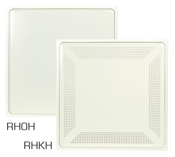 RHKB och RHOB är tysta, takmonterade tilluftsdon som består av en tilluftsspridare RHKH eller RHOH och en ljuddämpande anslutningslåda ATTC.