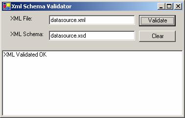 table.xsd kontrollerar tabellfilerna Är filen korrekt så anges XML Validated OK och är den felaktig så anges XML Validated fail.