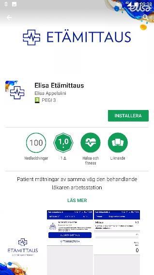 Ladda ned Elisa Etämittaus-appen till telefonen: Starta telefonen och lås upp den.