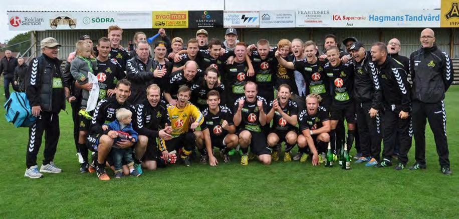 42 ÅSA IF 100 ÅR Laget som gick upp tre divisioner på fyra år 2015 A-laget som kom tvåa i div 5 och gick upp i nya div 5.