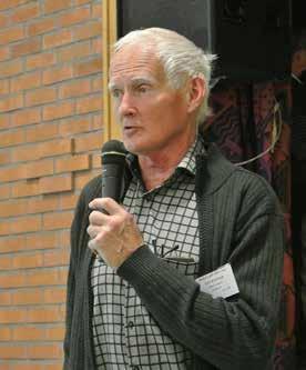 Leif Karlsson, ordförande i Bollebygds Hembygds- och Fornminnesförening hälsar välkommen till Bollebygd nästa år.