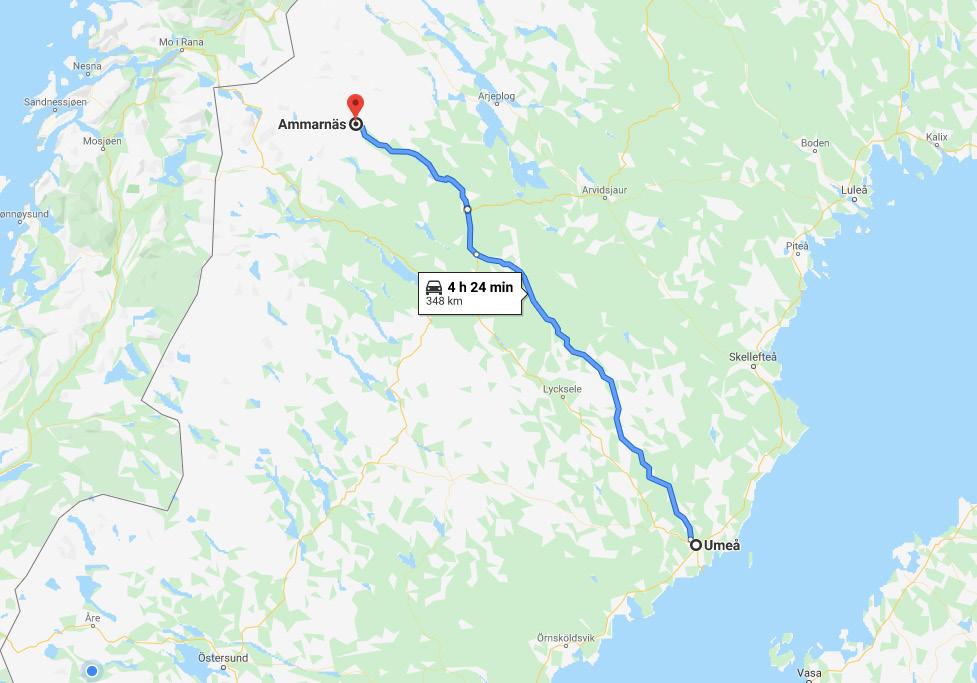 50 km Nytänk för samordning längs Sveriges längsta länsväg n Länsväg 363 sträcker sig mellan Umeå och Ammarnäs i Västerbotten. Den är med sina 325 kilometer Sveriges längsta länsväg.