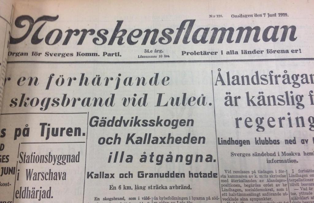 strömmade till för att hjälpa till med släckningen. Skogen mot det tidigare brandområdet brändes av helt.