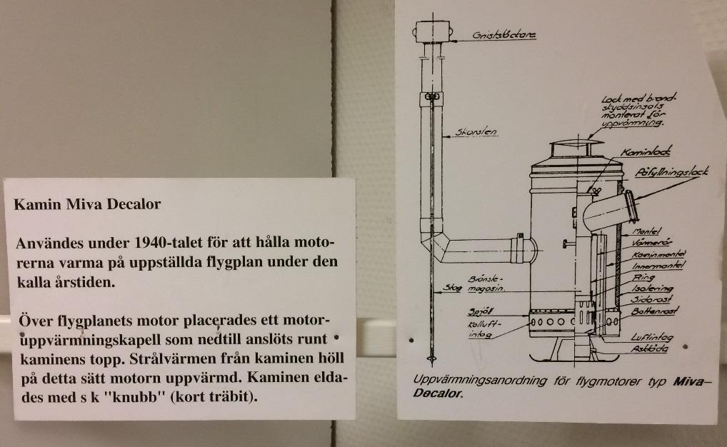 Kaminen användes under 1940-talet för att