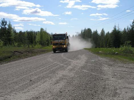 Omgivningen utsätts för damm i väsentlig