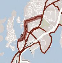 Tidsanvändningen är ojämn då aktiviteten är hög på dagen med många cyklister och gående medan aktiviteten sjunker nattetid. 2.