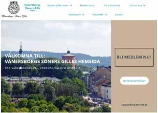 MEDLEMSINFORMATION Gillets hemsida Vänersborgs Söners Gille har naturligtvis en egen hemsida på det s.k nätet. Vi försöker efter bästa förmåga att hålla den uppdaterad och aktuell.
