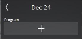 Kalender (forts) Skapa ett Datumkalenderprogram Gå in under kalender och välj önskad dag. Addera ett program genom att trycka på +.
