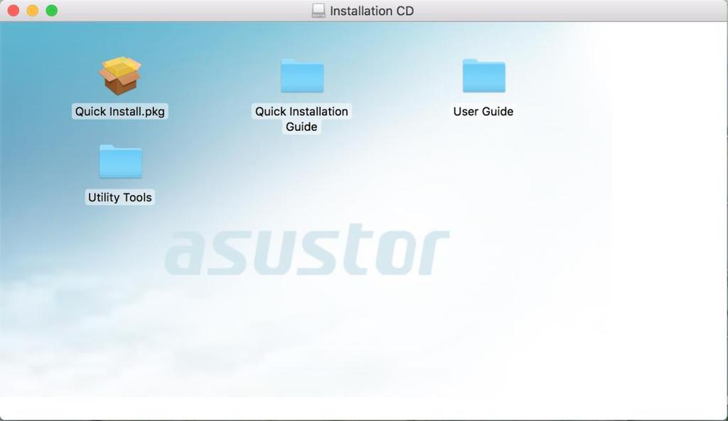 Installtionsguiden installerar ASUSTOR Control Center på datorn.