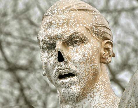 sas att just eliminerandet av näsan har en urgammal och mycket specifik betydelse. Zlatan-statyn i Malmö Zlatan Ibrahimović (f.