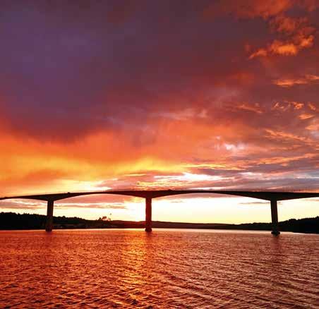 invigdes. Idag är 15 svenska broar längre än Alnöbron.