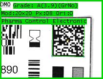 4.7.2 Förstå returnerade resultat TIN-kontrollfönster Följande bilder är exempel på ett TIN-kontrollfönster under produktion. Strängen avläst korrekt. Varje enskilt tecken har en grön ram runt sig.