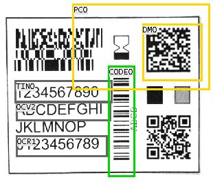 POS CODE TIN/OCR/OCV PIX Ompositionering av kontrollfönster används huvudsakligen om det går att variera utskriftens position.