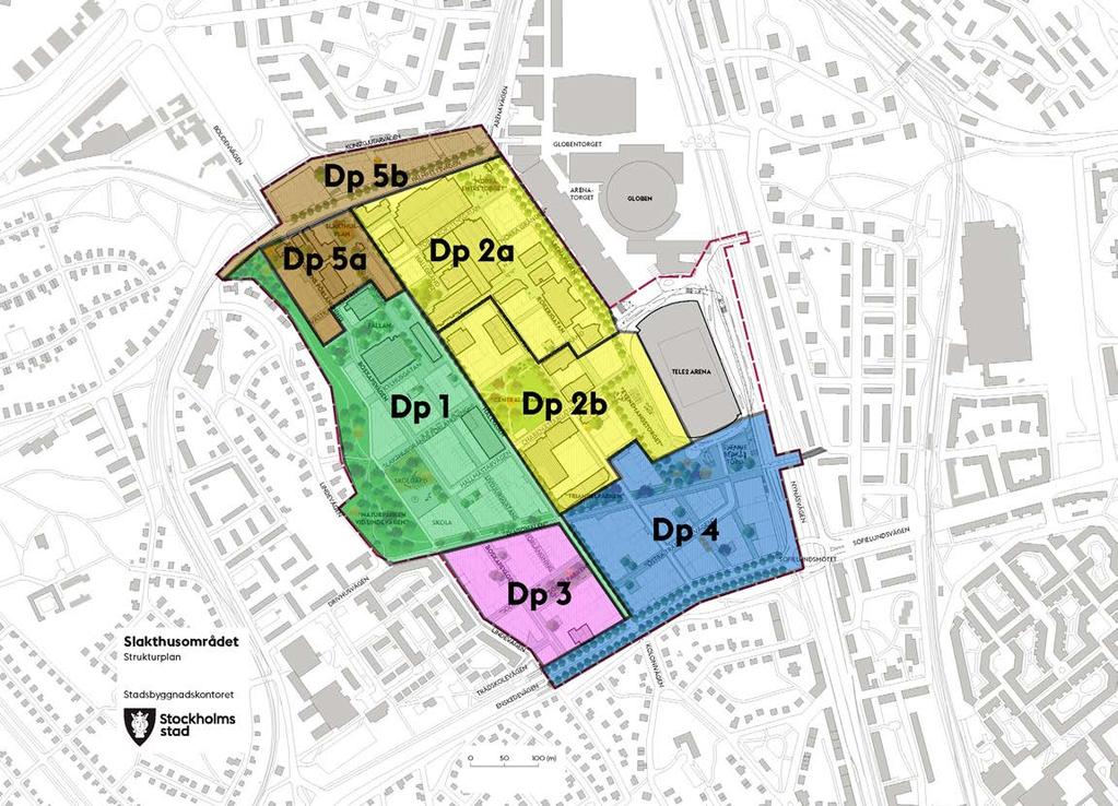 FÖRUTSÄTTNINGAR FÖR MOBILITETEN Parkeringsanläggningar I området finns idag ett antal parkeringsanläggningar för allmänheten som ägs av olika aktörer; Norra och Södra Globengaraget (Klövern) Tele2