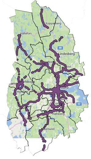 12. Konsekvenser 12.1 Resande De åtgärder som föreslås innebär att fler kan resa med Närtrafiken genom att avståndet till hållplats sänks.