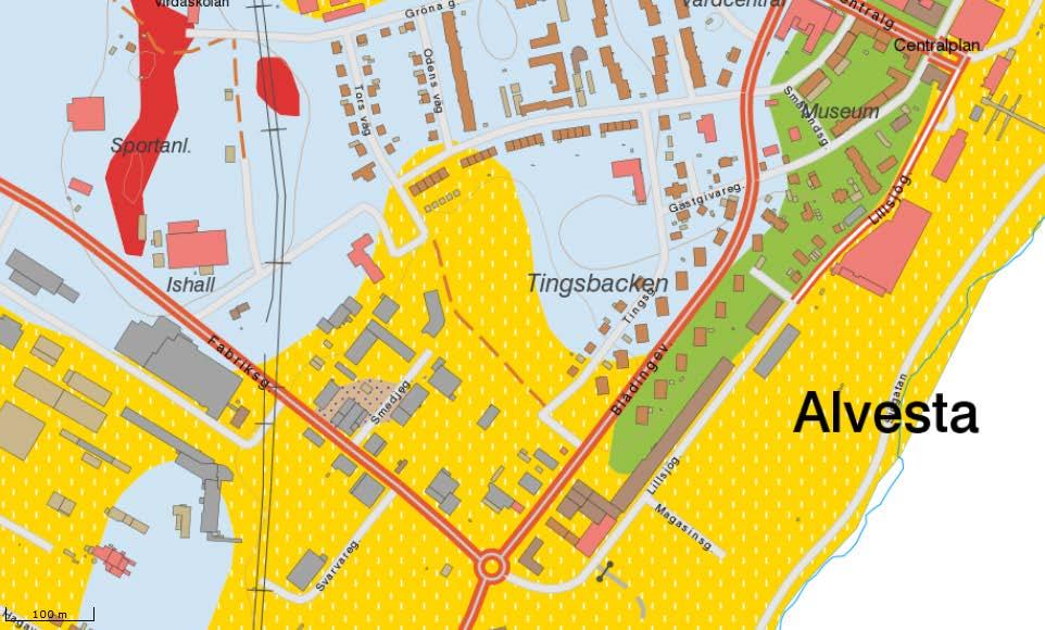 Geologi och hydrogeologi Jordlager Den skogsbeklädda kullen (fortsättningsvis kallad ekoskogen) är belägen på en tydlig höjd bestående av sandig till siltig morän (figur 2).