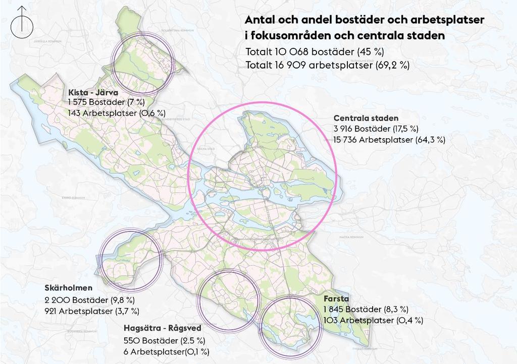 14 (33) och översiktsplanens utbyggnadsstrategi ska balansera utbyggnadsstrategin i vad som är önskvärd och möjlig stadsutveckling.