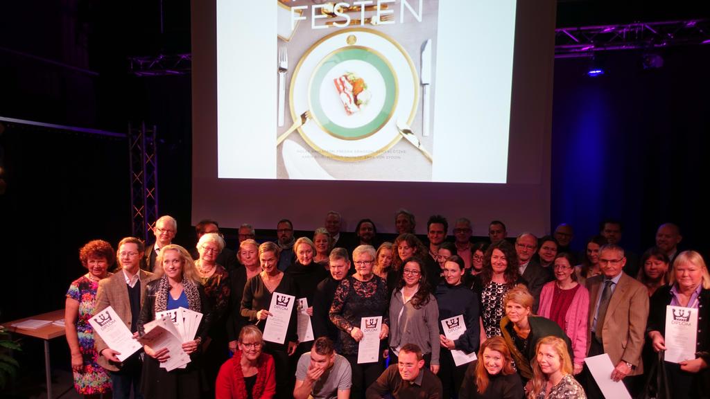 Pristagarna i Årets Svenska Måltidslitteratur samlade på Sveriges Radio, foto: Pelle Agorelius,