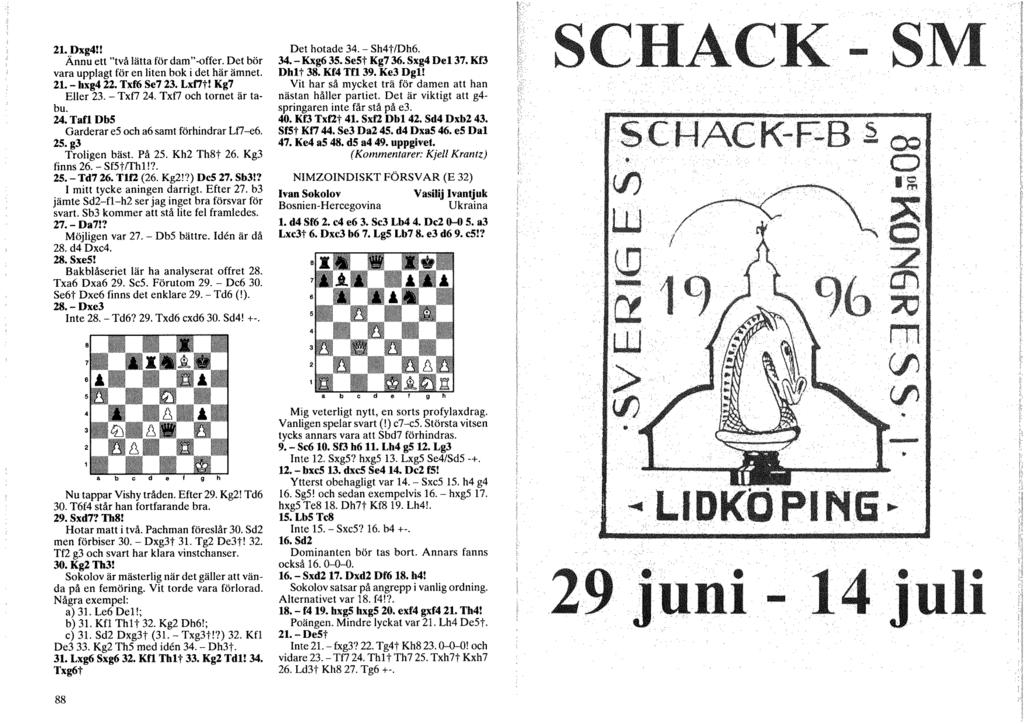 TIDSKRIFT FÖR SCHACK. Garri Kasparov 0 I ov I 1 4 Deep Blue SID 66! - PDF  Gratis nedladdning