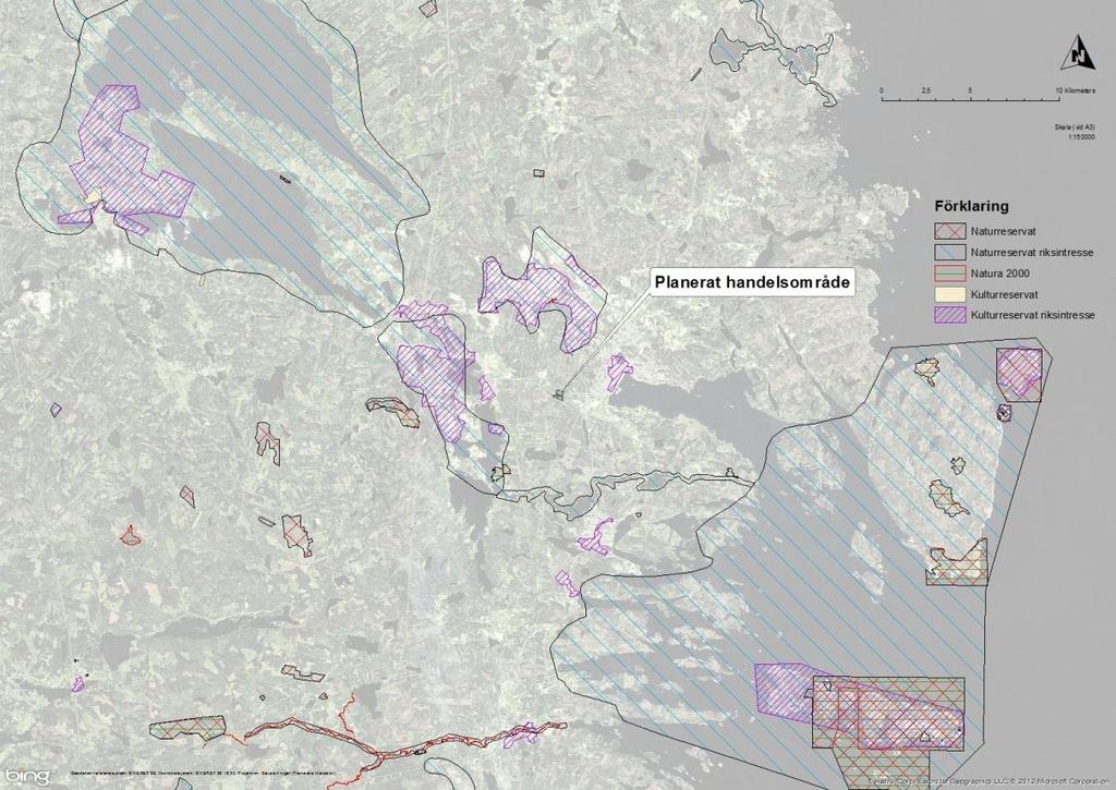 7 Miljökonsekvenser 7.1 Naturmiljö och rekreation 7.1.1 Nuläget Aktuellt område för detaljplaneändring ligger intill E4 och riksväg 84.