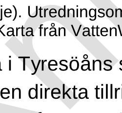 Den ekologiska statusen är klassad otillfredsställande (på en femgradig