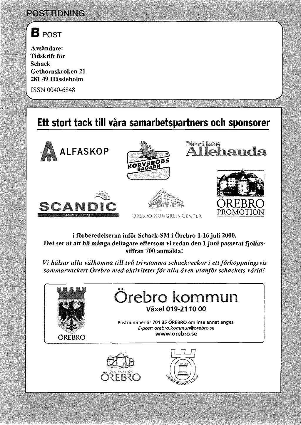Tidskrift för Schack är officiellt organ och medlemsblad för Sveriges  Schackförbund. - PDF Gratis nedladdning