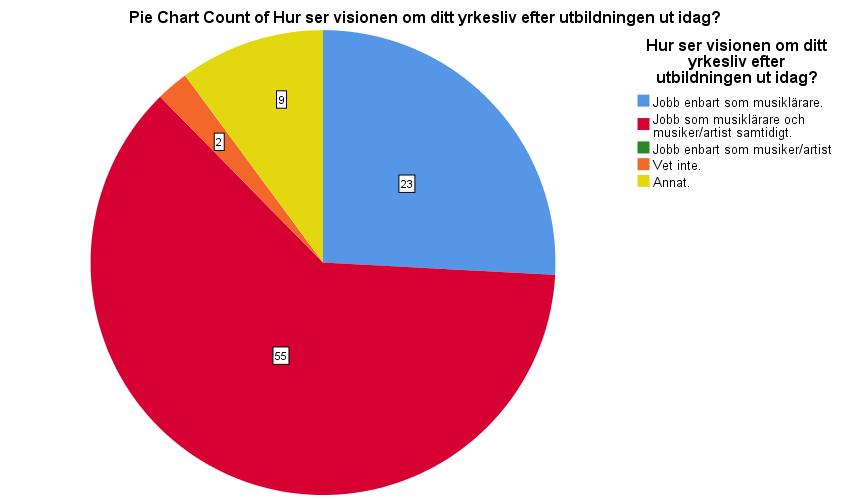 respondenter (2%) anger att de inte vet. Nio respondenter (10%) anger att de har andra visioner för framtiden.