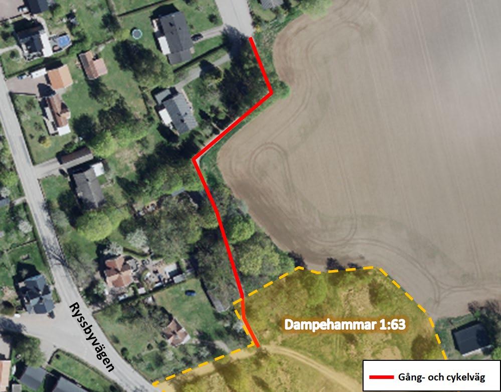 Samhällsbyggnadskontoret Tjänsteskrivelse 4(10) Figur 4: Den norra gång- och cykelvägen vid Figur 5 och 6: Gång- och cykelväg norr om tillhörande nordöstra Rockneby Vid färd från nordöstra