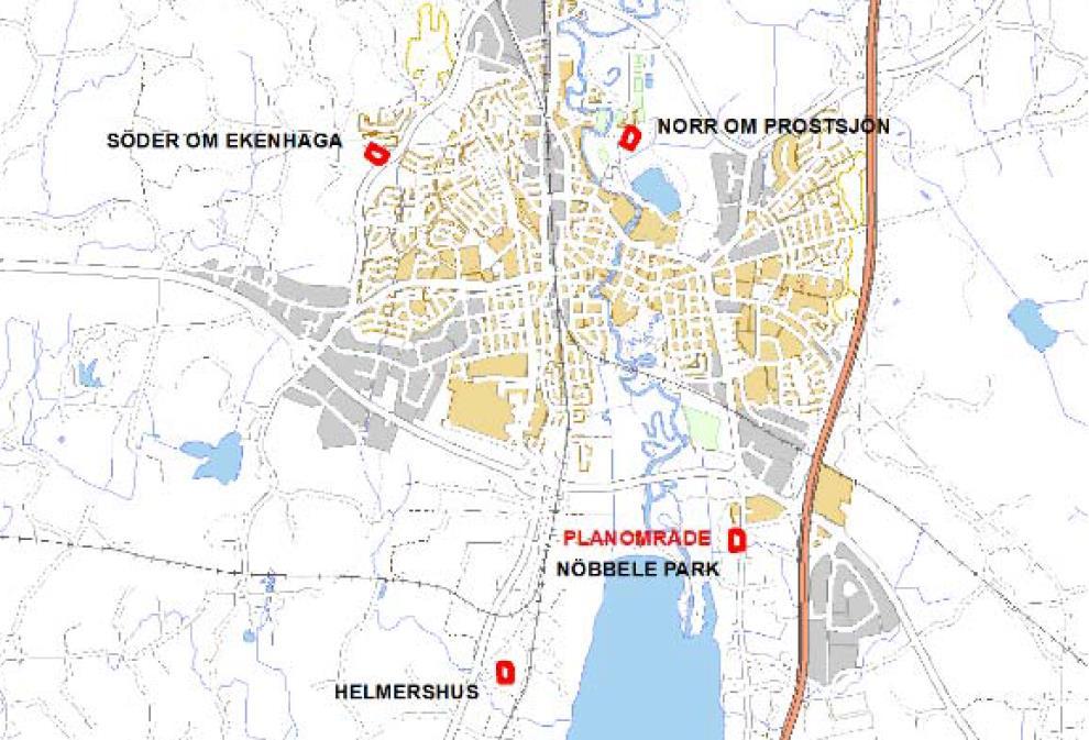 Det finns andra platser i utkanterna av Värnamo stad som är utpekade i den fördjupade översiktsplanen som utredningsområden.