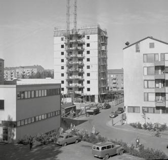 IKONISK BYGGNAD. Axel Dahlströms Torg på 1950-talet.